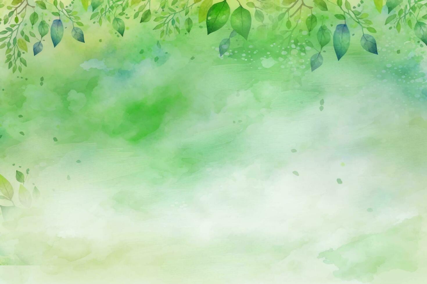 Background flower watercolor drawing background for art flower and botanical leaves vector