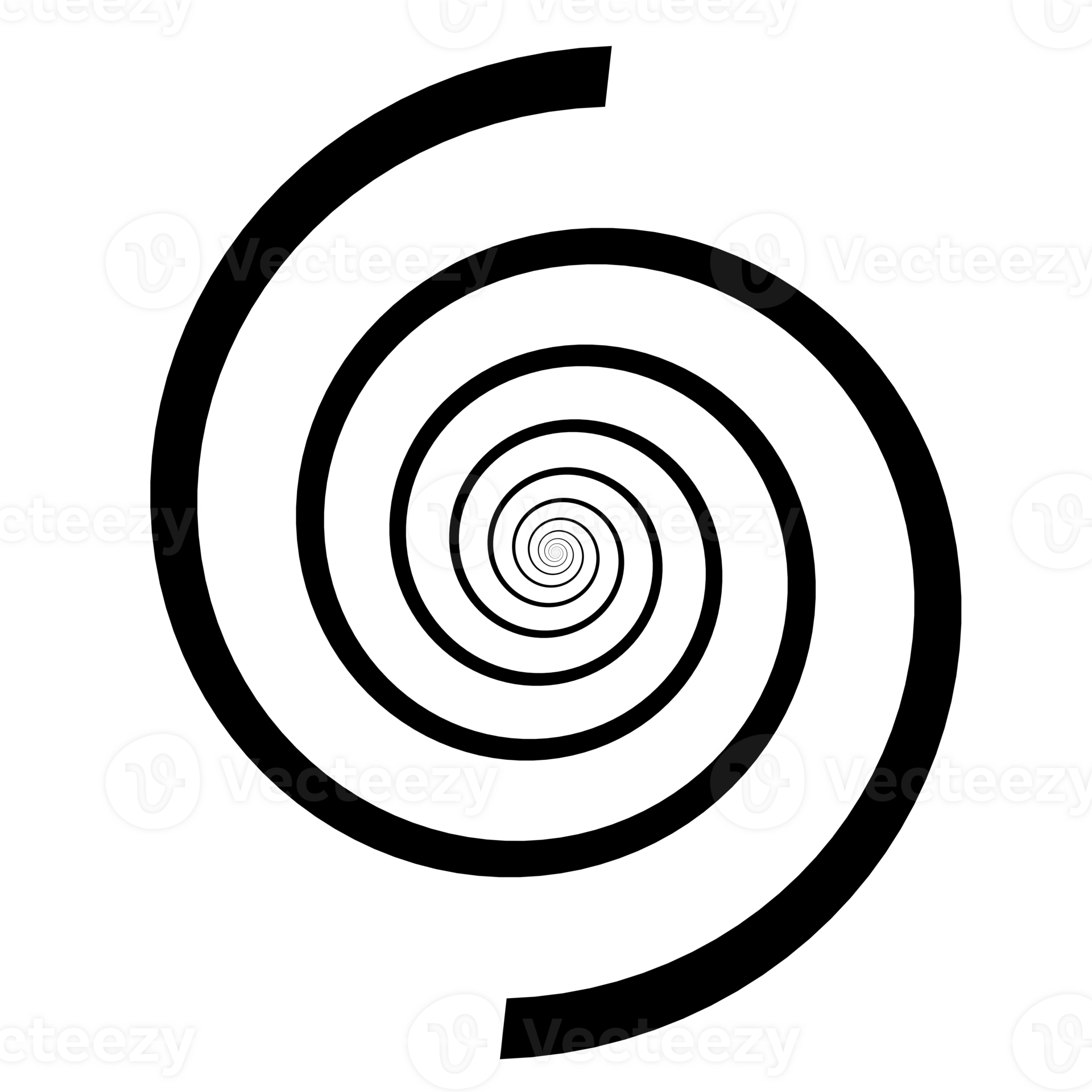 Spiral shape isolated over transparent background 27148416 PNG