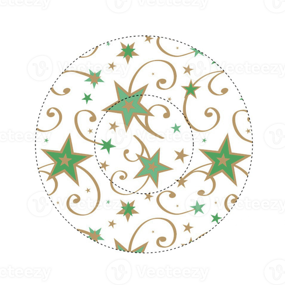 rond icône avec étoiles modèle, petits gâteaux forme modèle png