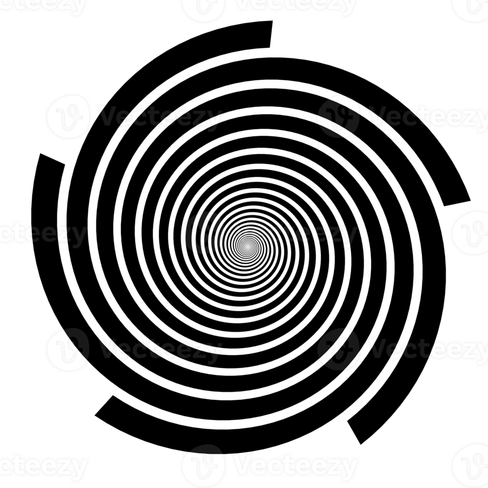 Spiral shape isolated over transparent background png