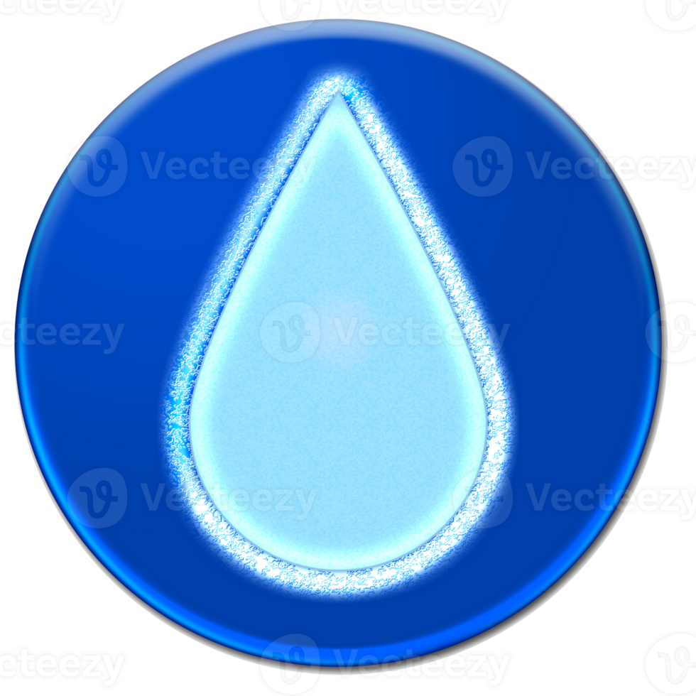 Frozen drop icon isolated over transparent background png