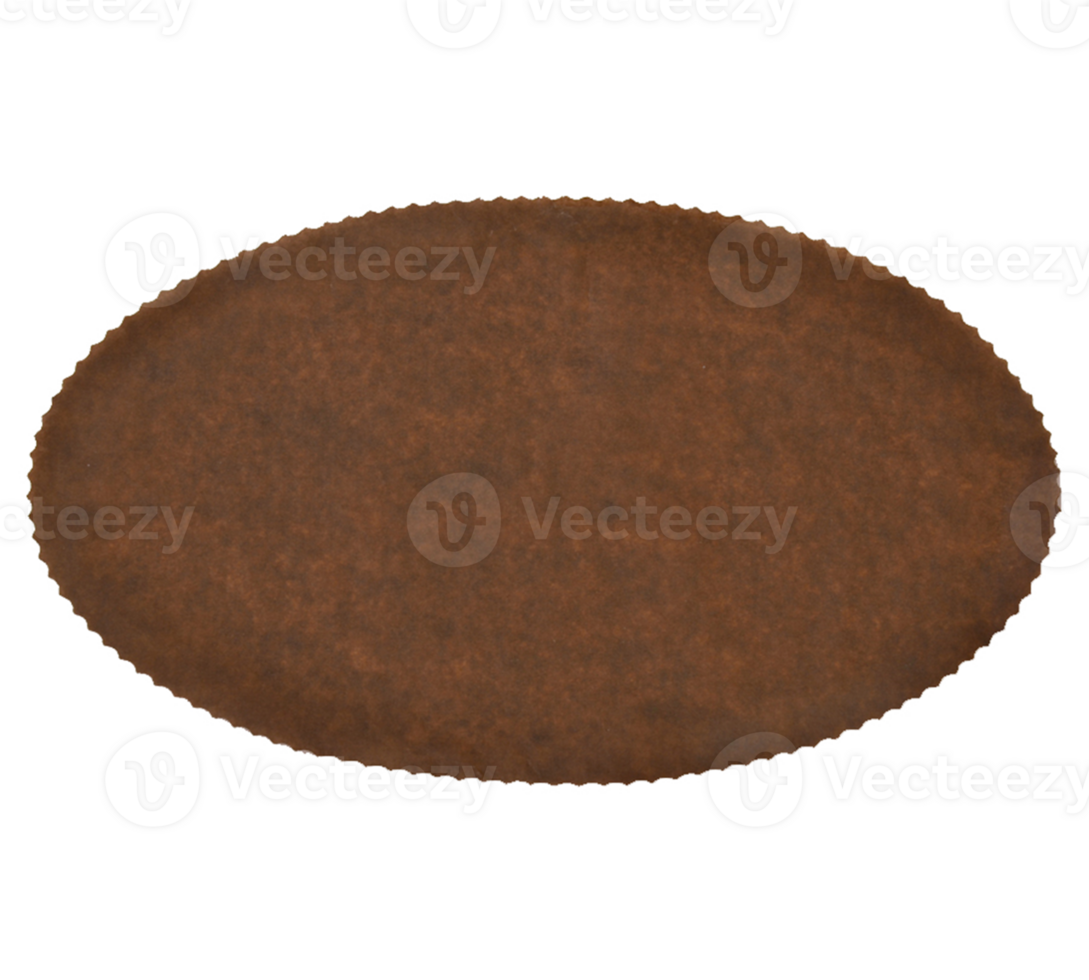 Paper confectionery napkin with solid brown texture png