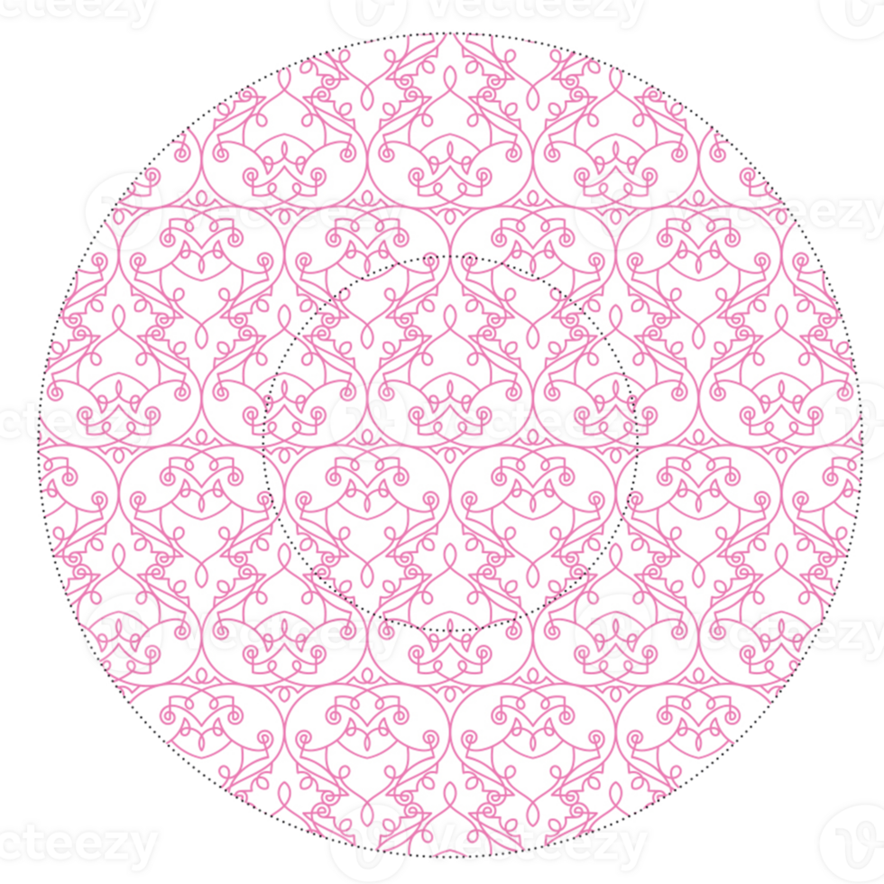 Icons set with abstract flowers pattern, cupcakes form temlpate png