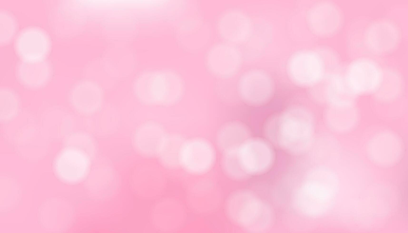 Shiny pink bokeh background. Abstract design for Valentine's Day, celebration, and festive occasions. Vector illustration with soft glow. Defocused circles create a romantic atmosphere