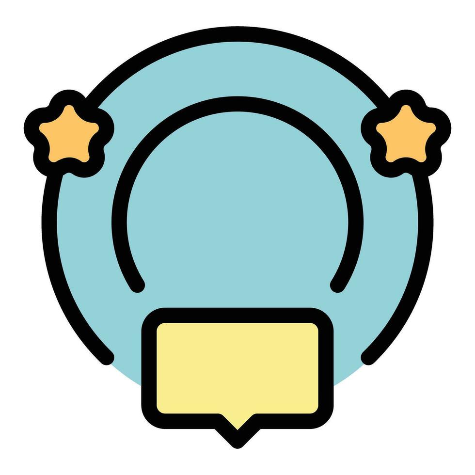 Online message icon vector flat