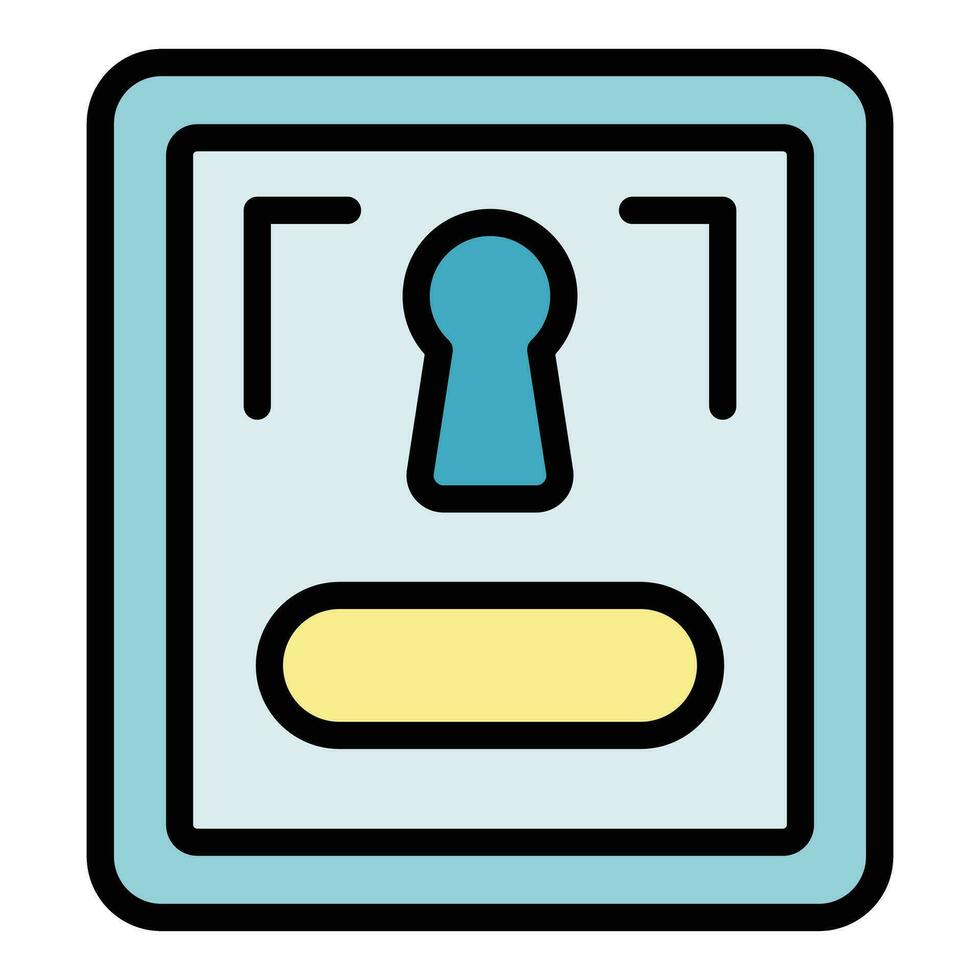 Home parcel locker icon vector flat