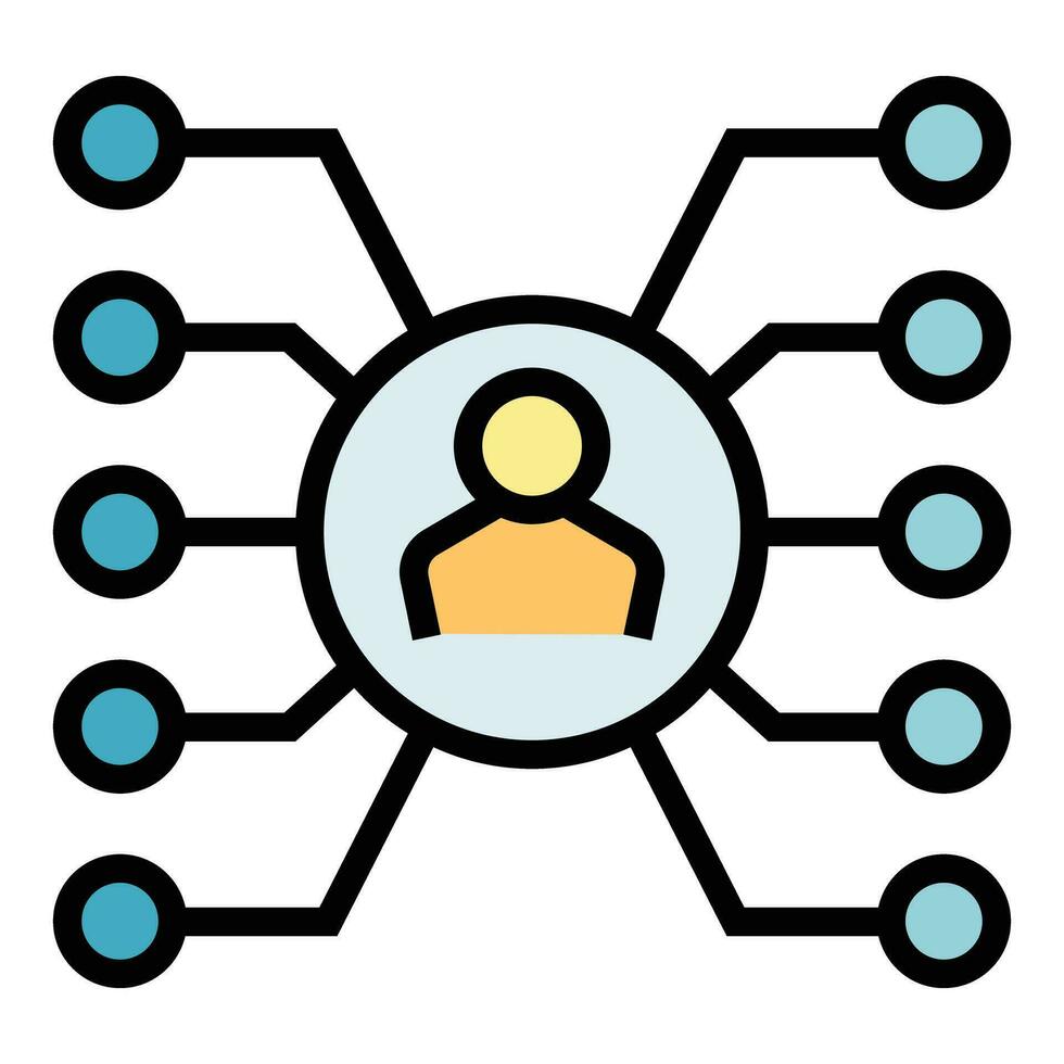 Speaker person icon vector flat