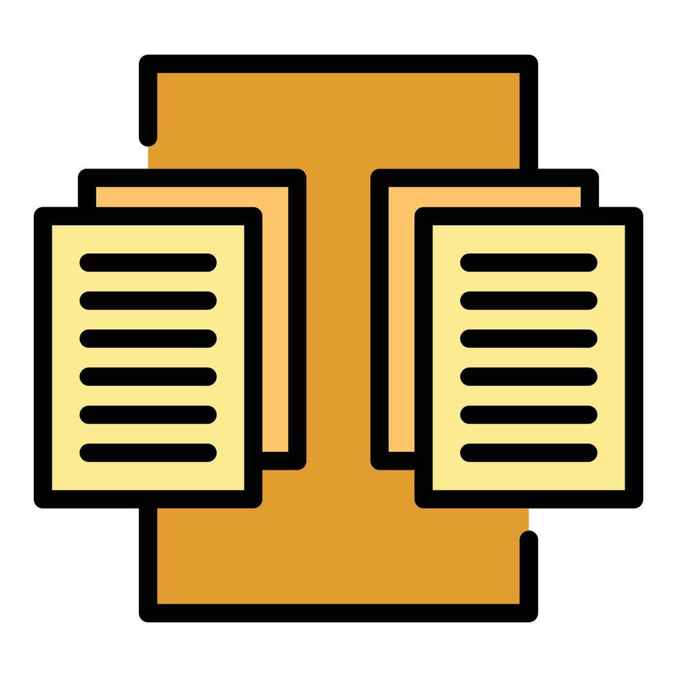 Copy document data icon vector flat