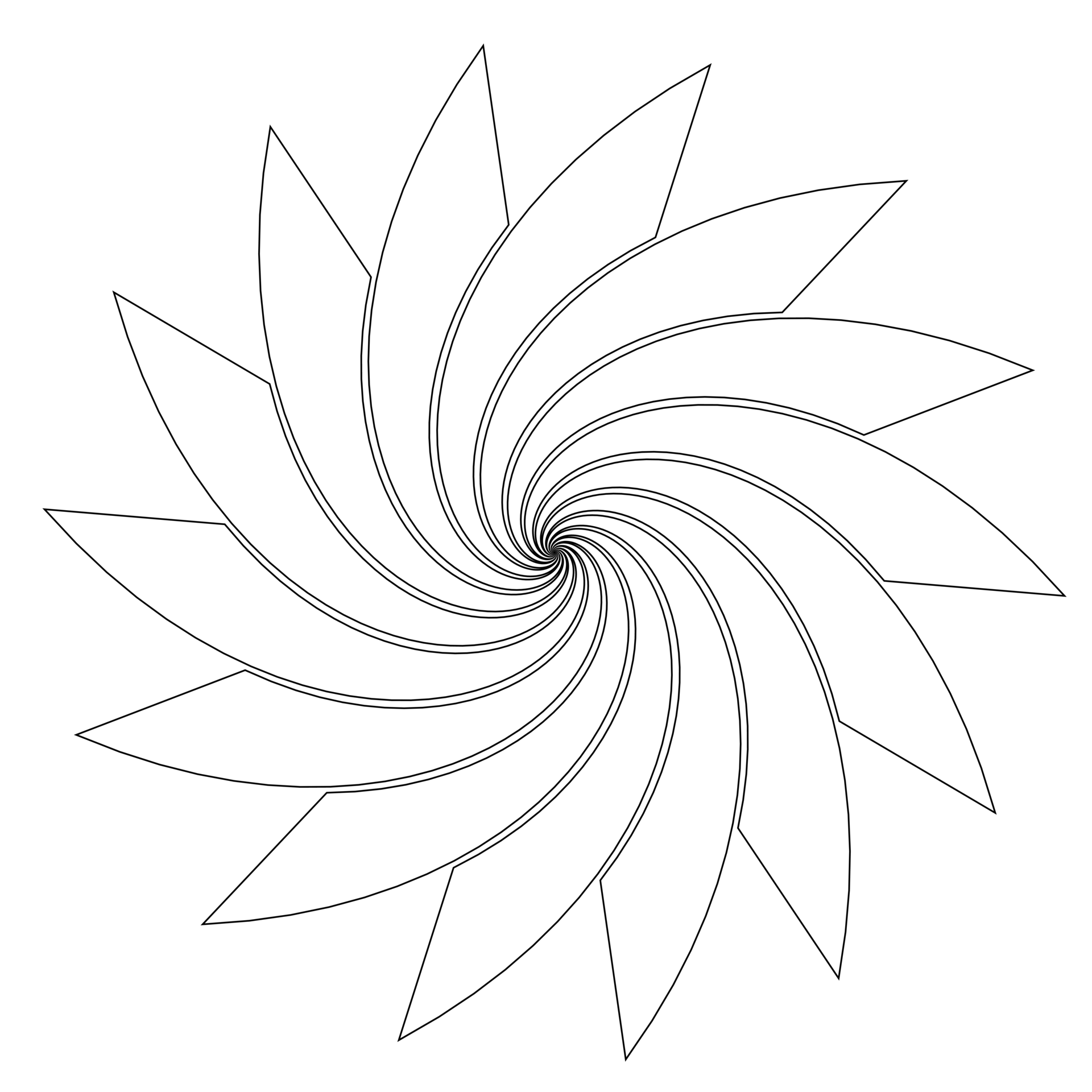 Spiral shape isolated over transparent background 27149019 PNG