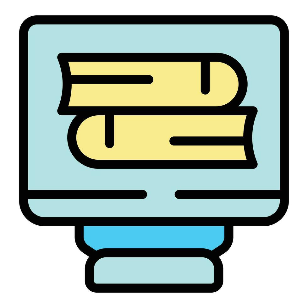 Online child stack icon vector flat