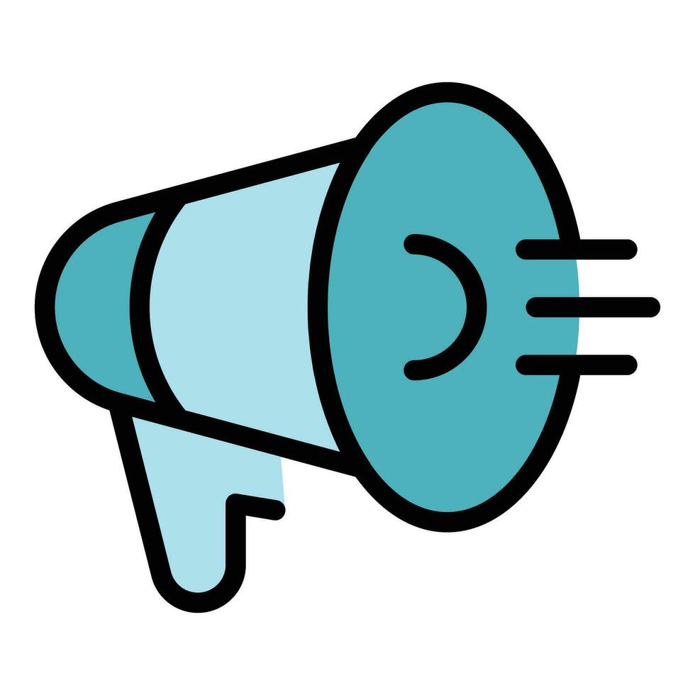 Megaphone icon vector flat