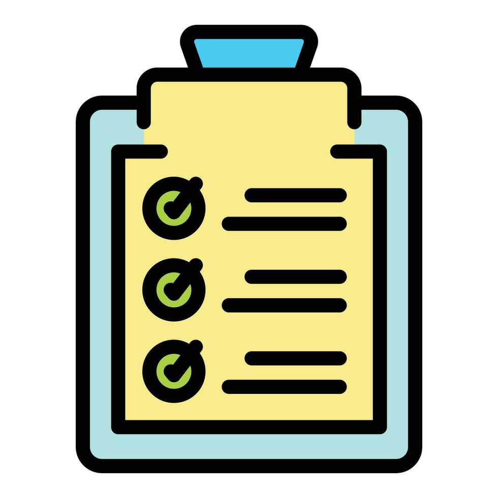 Reading clipboard icon vector flat