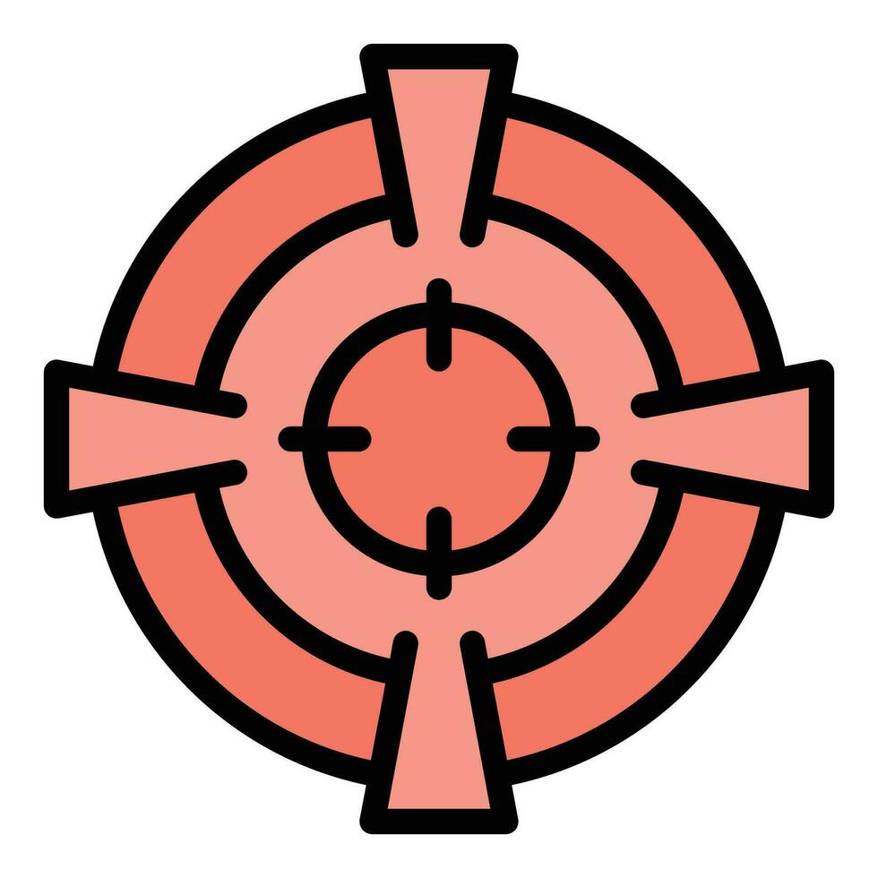 Promotion target icon vector flat