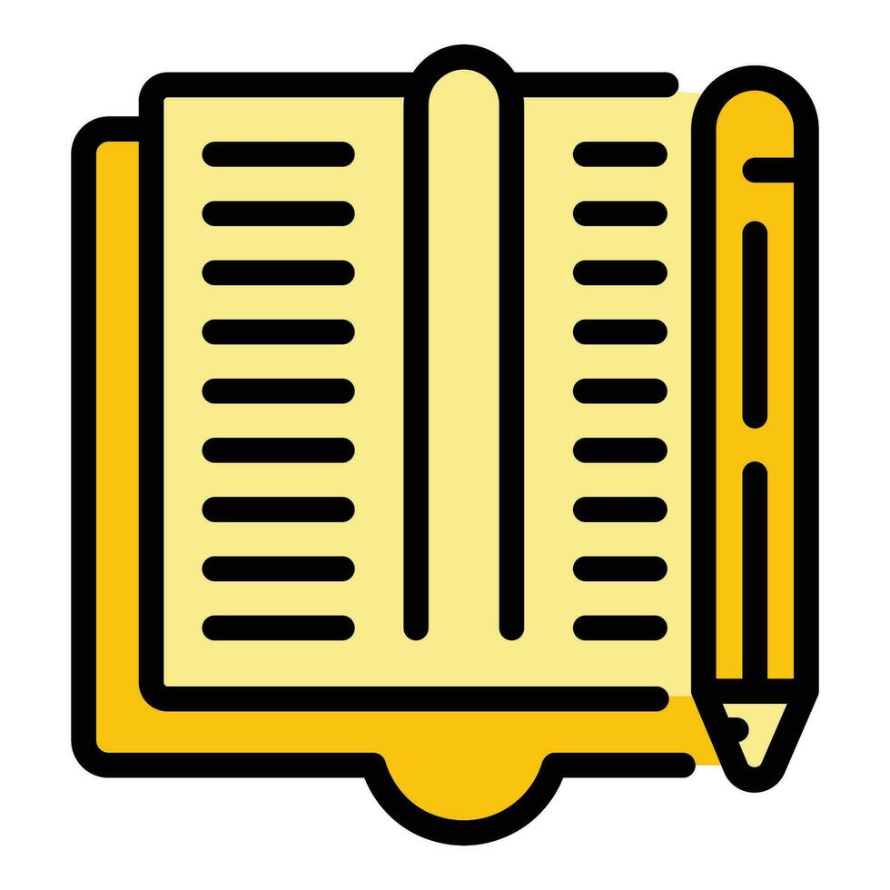 leyendo libro icono vector plano