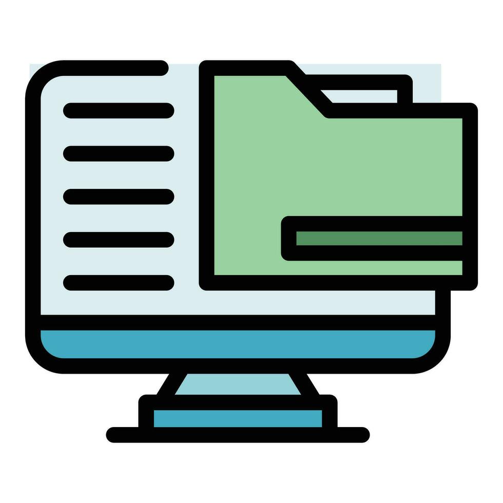 Computer folder icon vector flat 27149179 Vector Art at Vecteezy