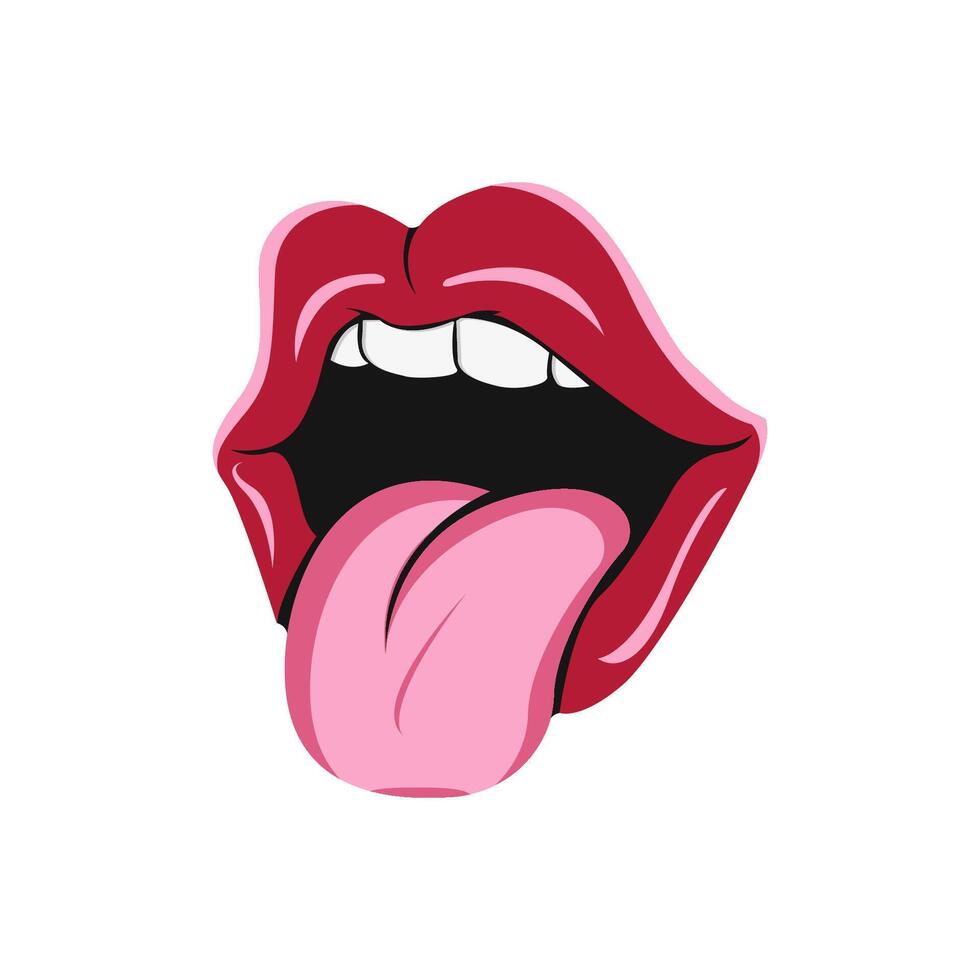 Tongue Sticking Out Cartoon Image vector