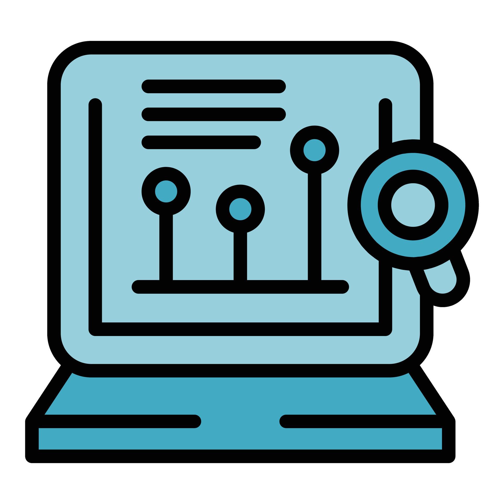 Data research icon vector flat 27149401 Vector Art at Vecteezy