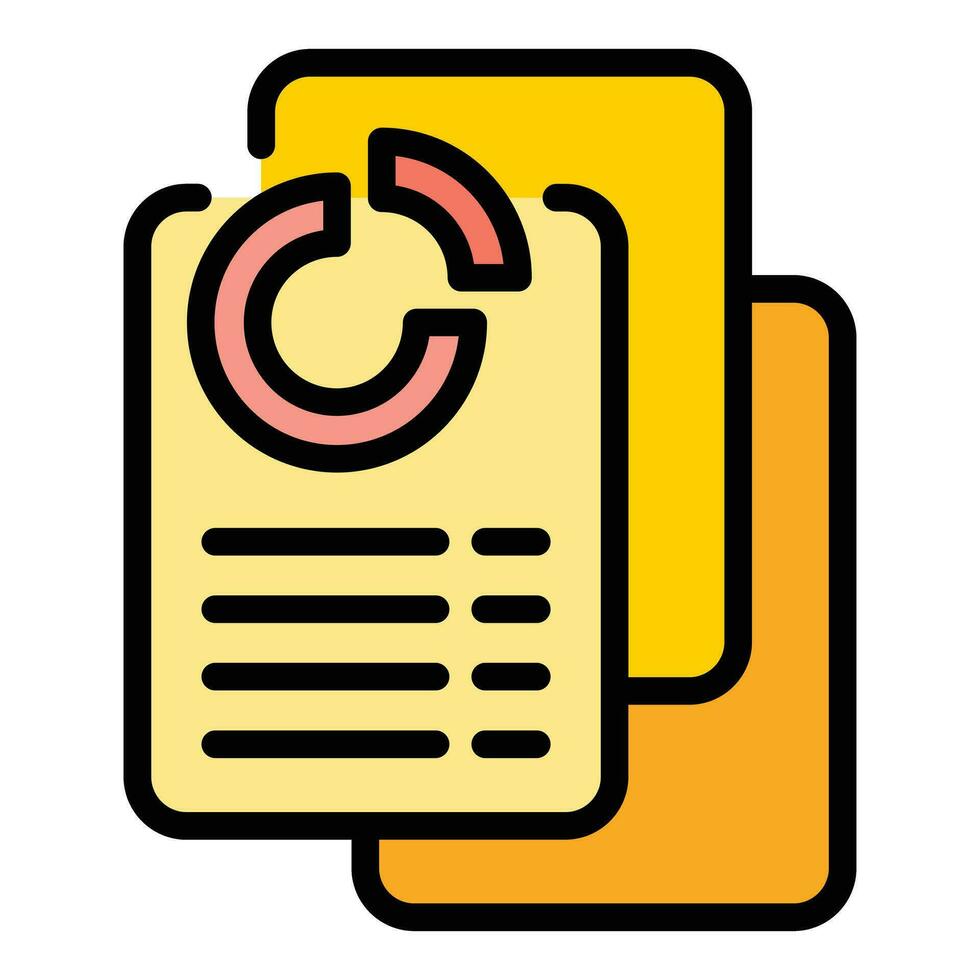Promotion document icon vector flat