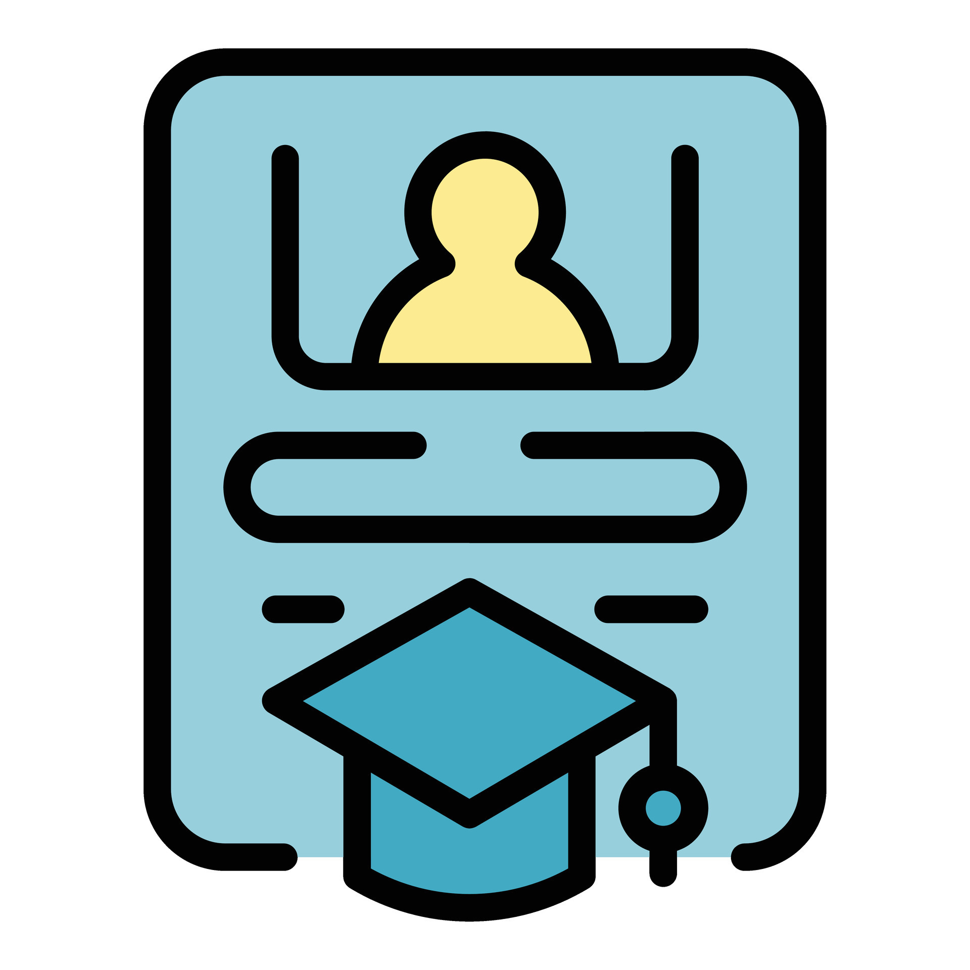 Student app icon vector flat 27149484 Vector Art at Vecteezy