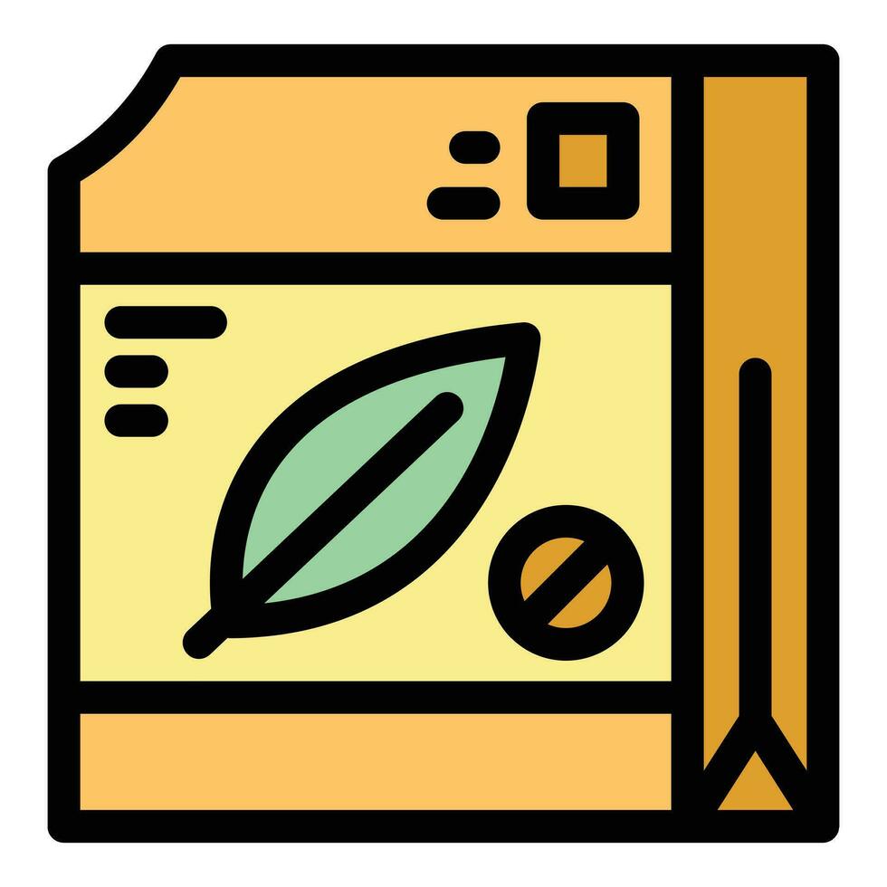 hoja paquete icono vector plano