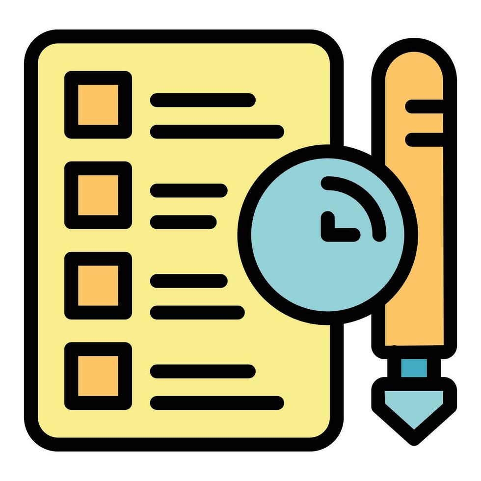 Education test icon vector flat