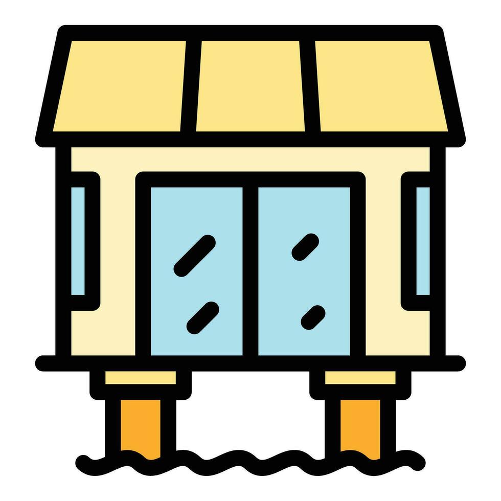 Cottage icon vector flat