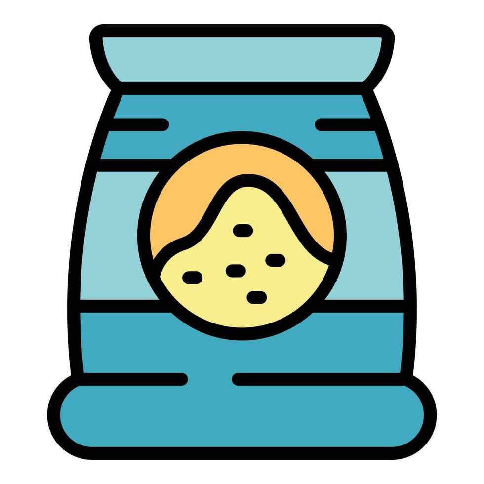 Cement sack icon vector flat