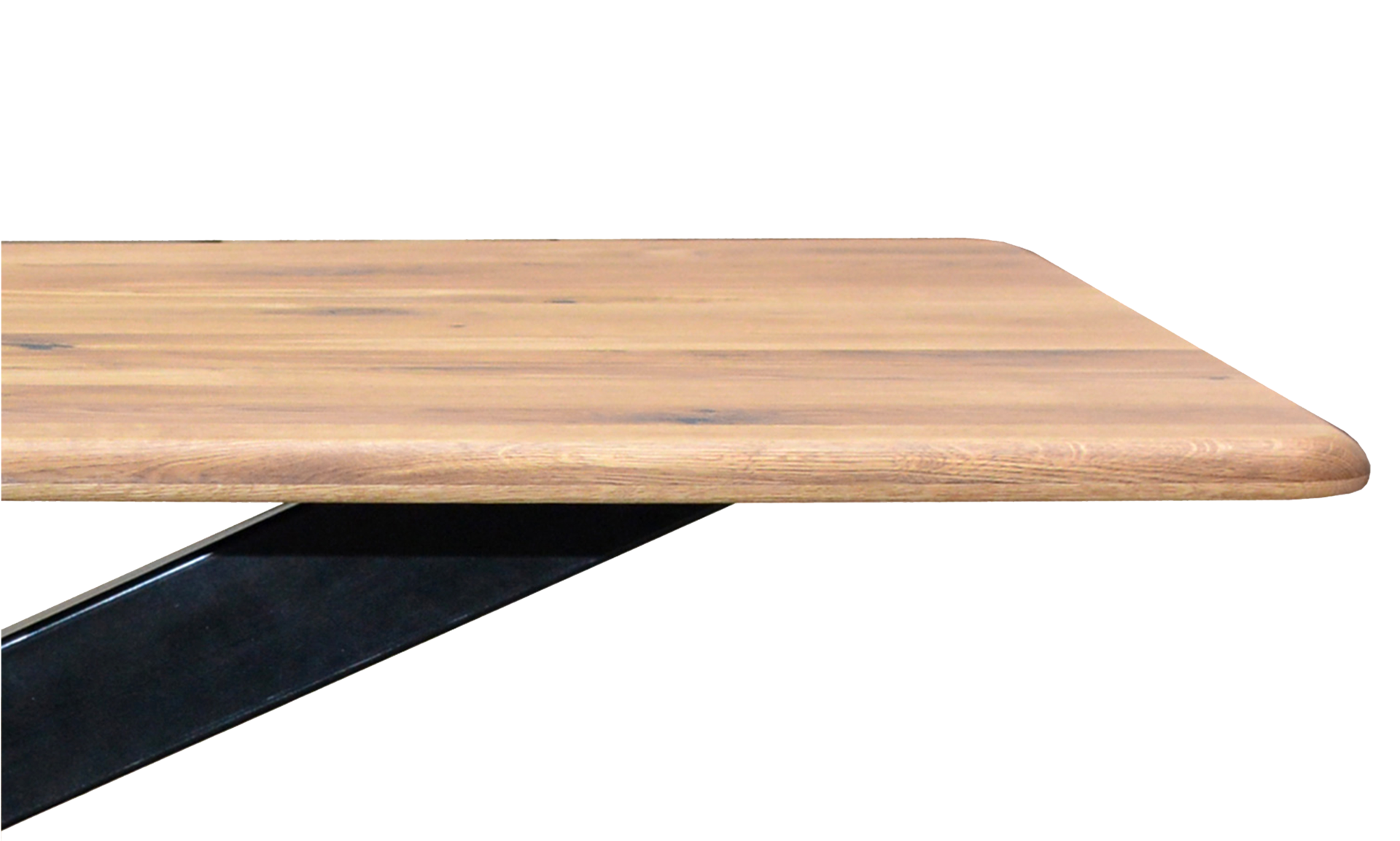 Wooden table top, dinner table surface isolated over white background