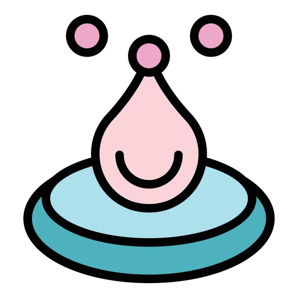 Drop relax icon vector flat