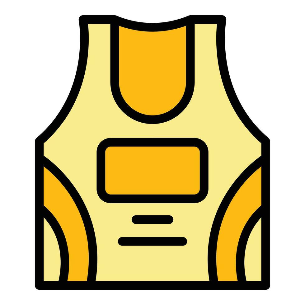 Running vest icon vector flat