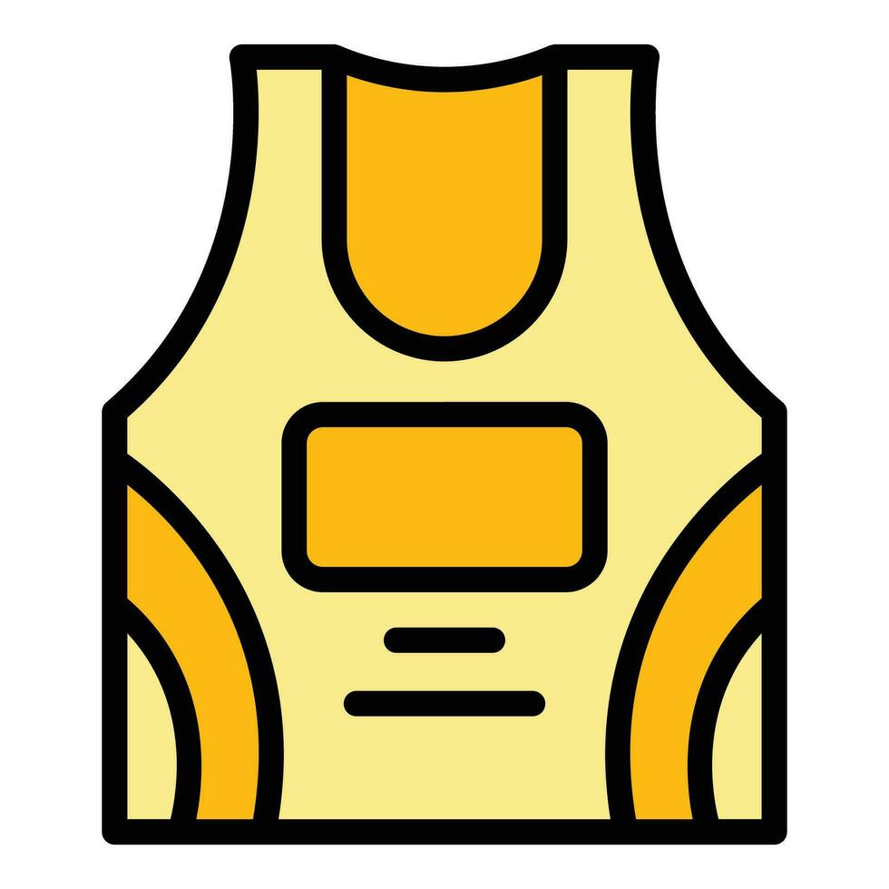 Running vest icon vector flat