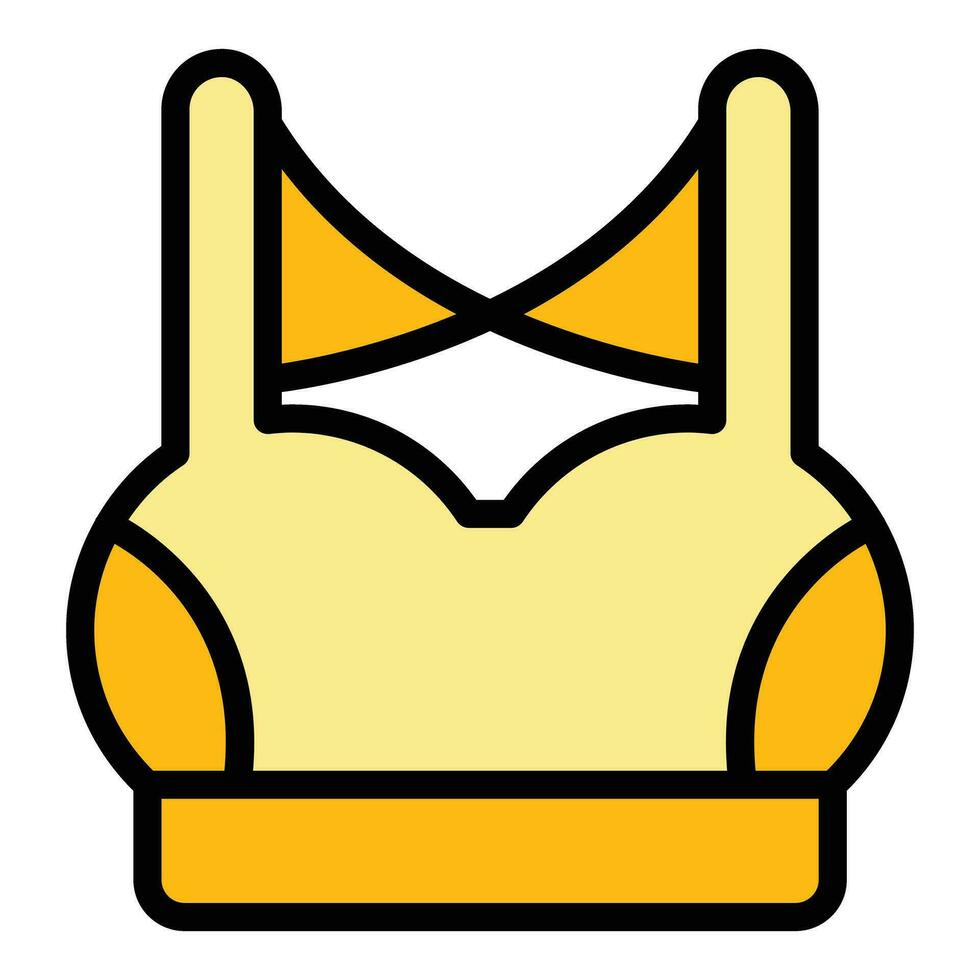 Bra apparel icon vector flat