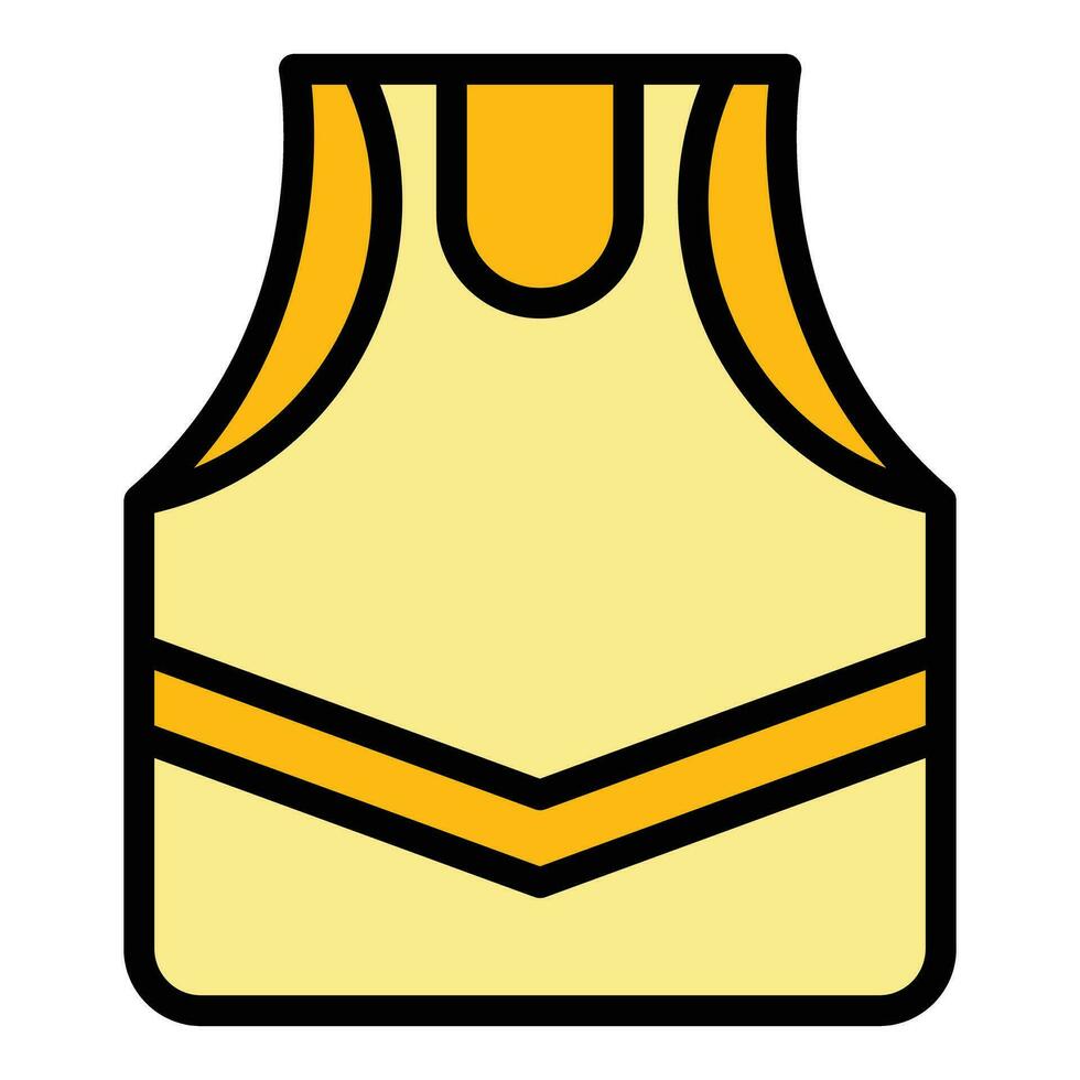 Sport vest icon vector flat