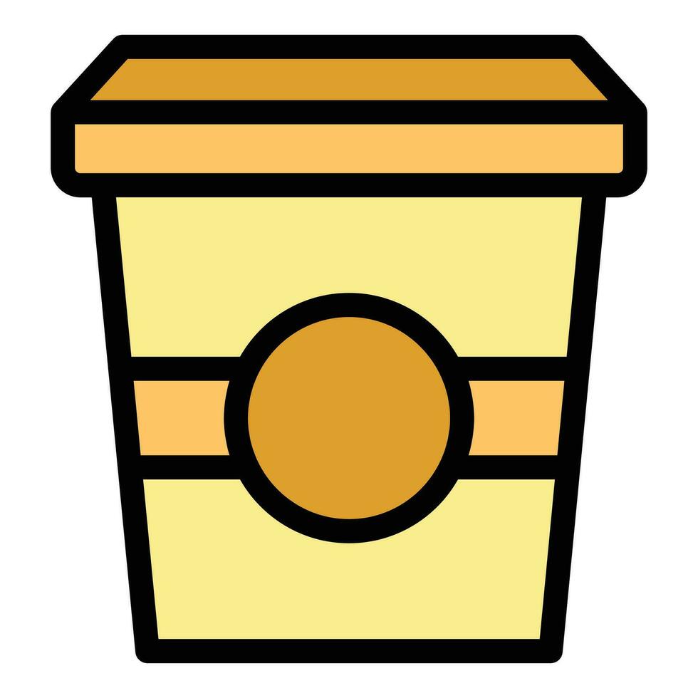 café a Vamos icono vector plano