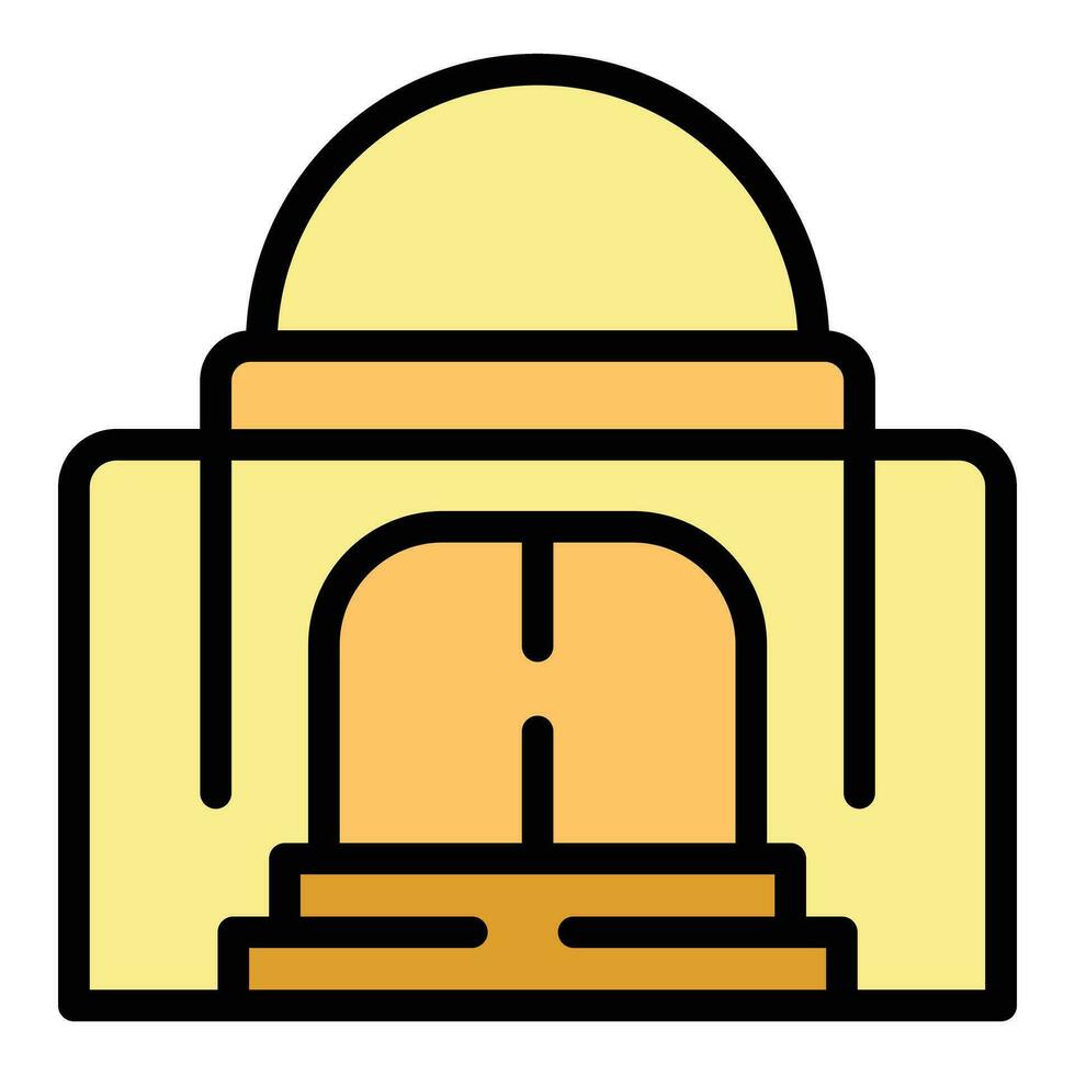 Muslim university icon vector flat