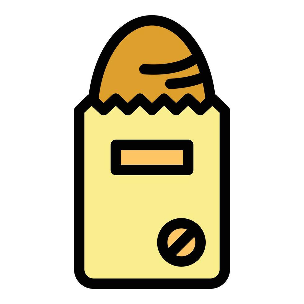 Bean tofu icon vector flat