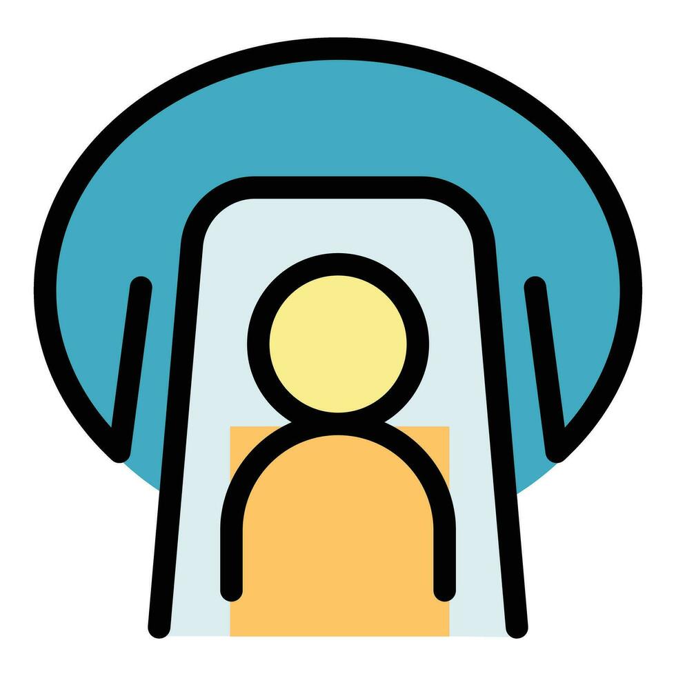 Human mri icon vector flat