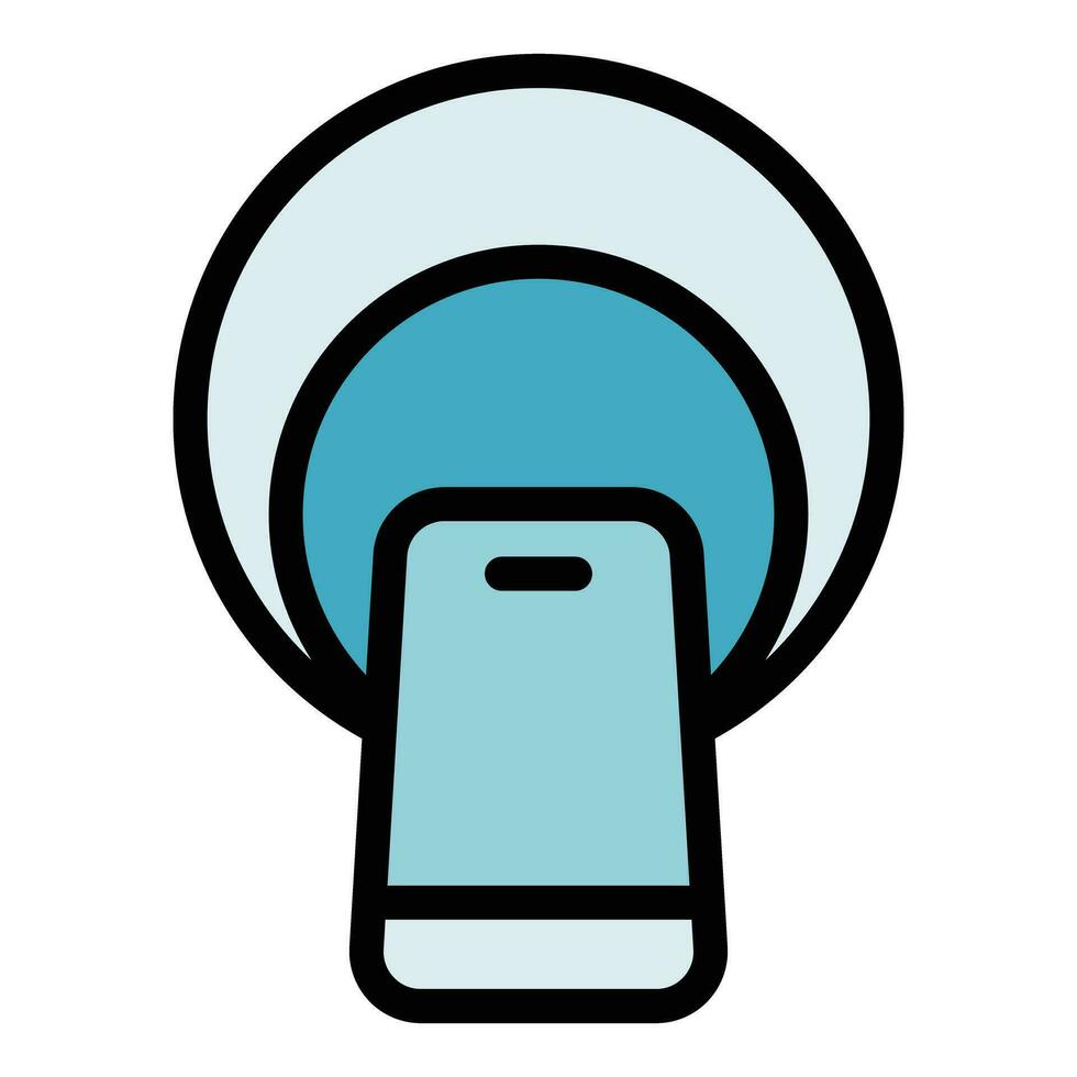 Top mri icon vector flat