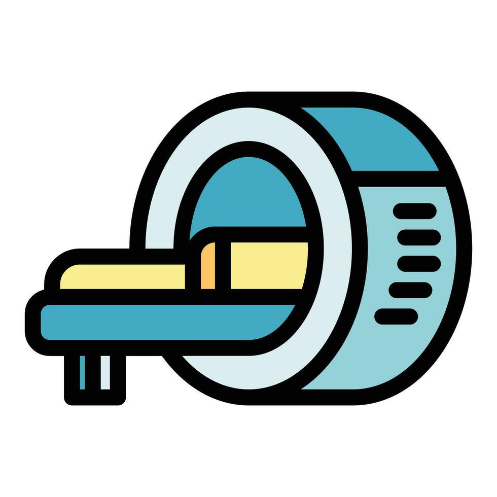 Mri template icon vector flat