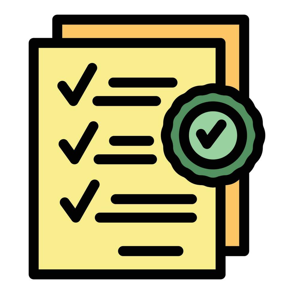 Work papers icon vector flat