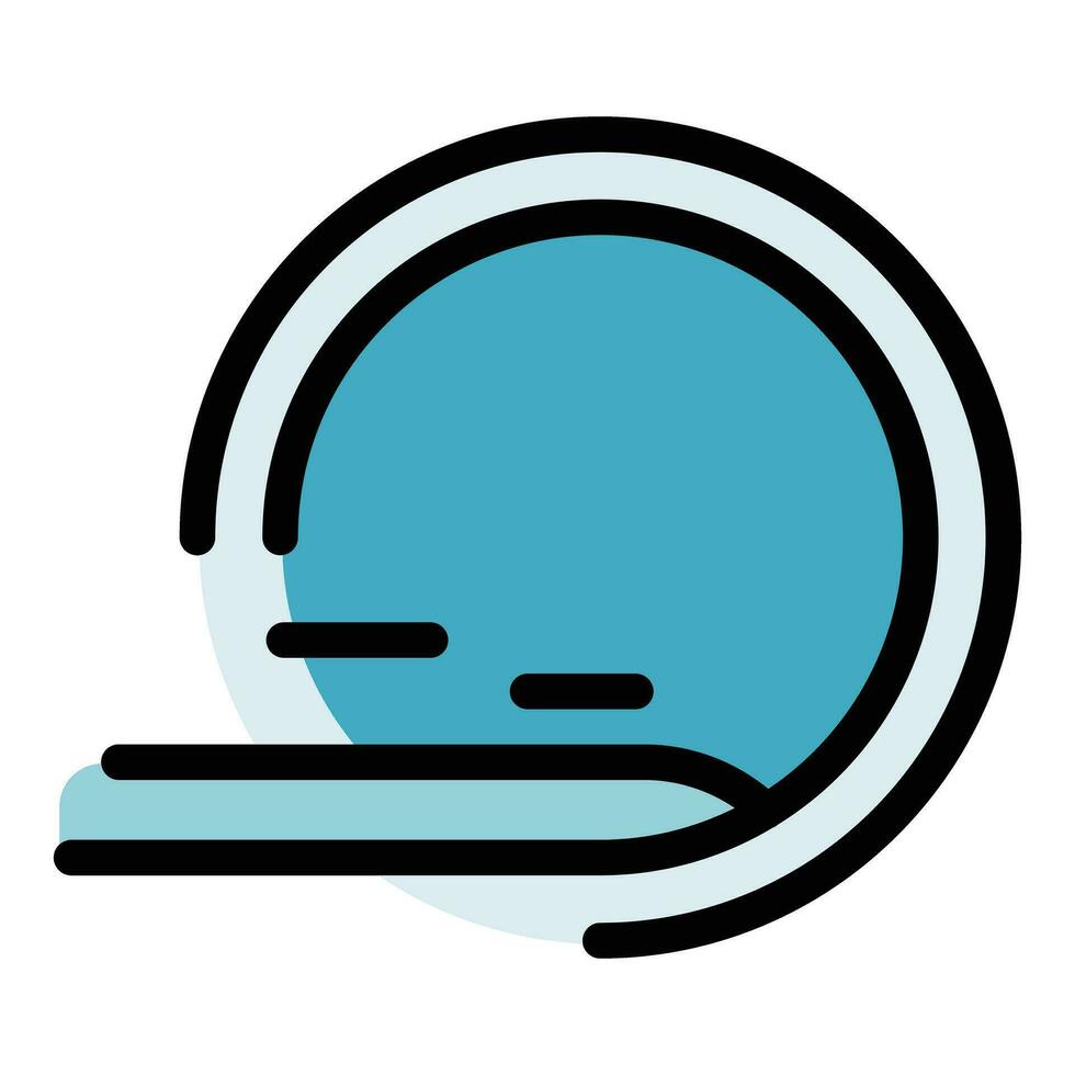 Doctor mri icon vector flat