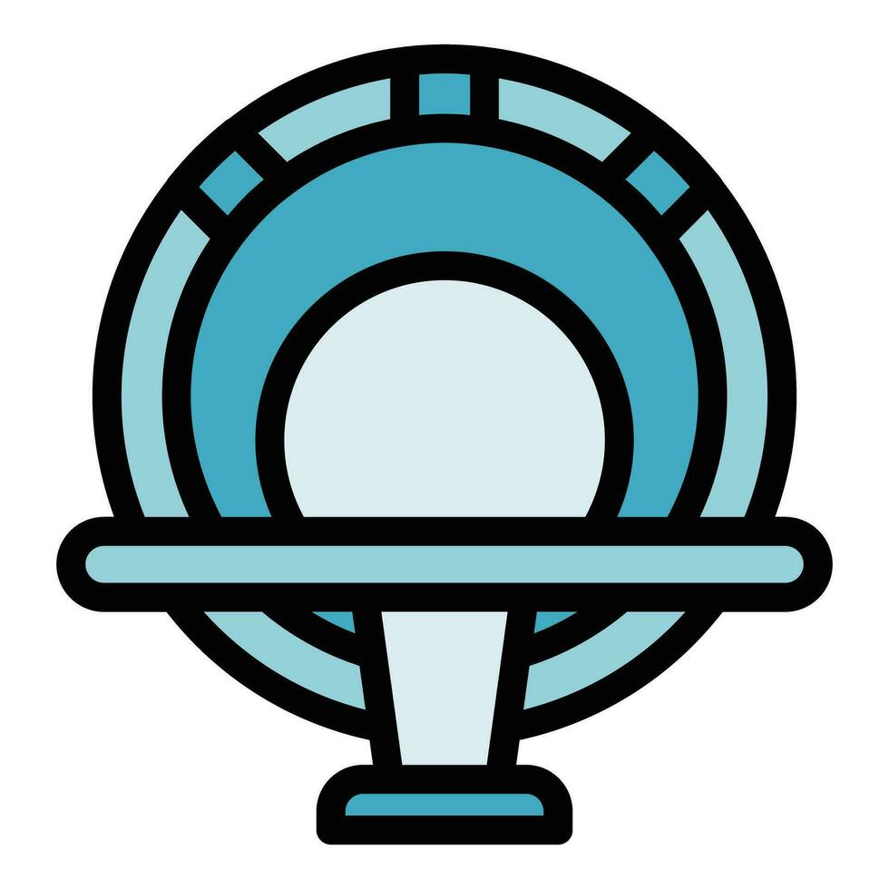 Xray mri icon vector flat