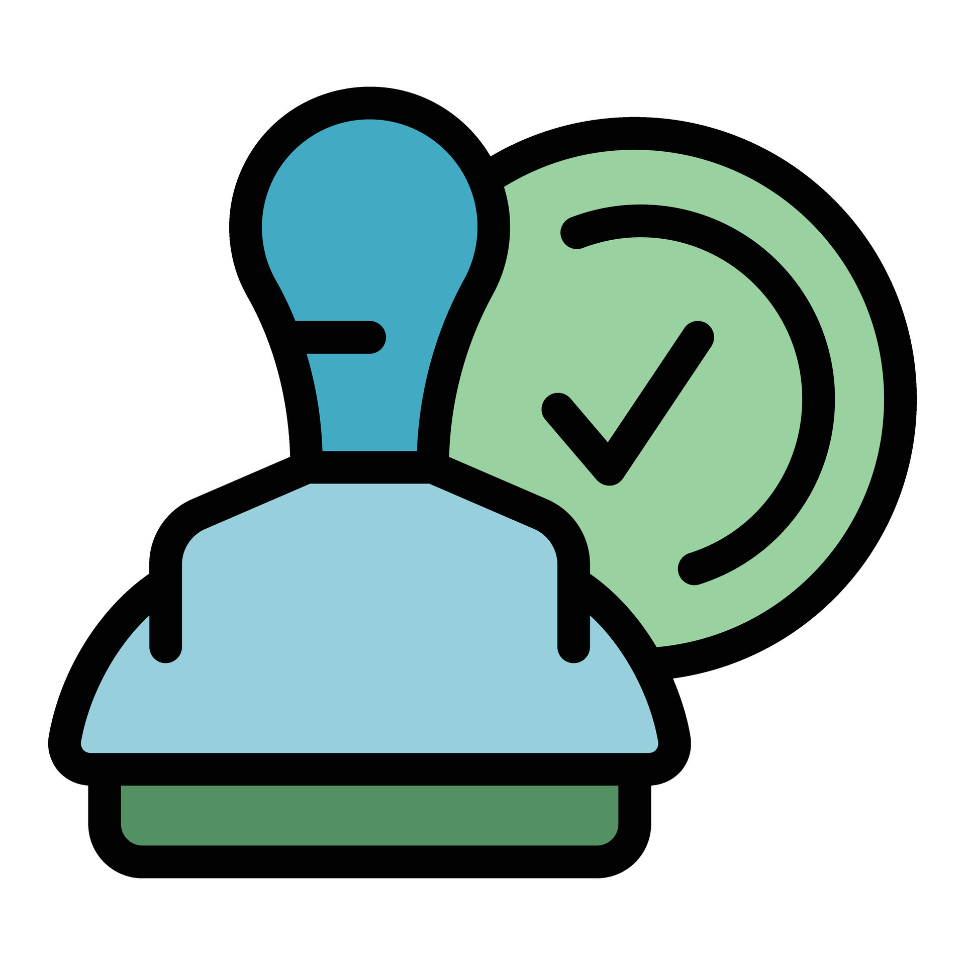 Business stamp icon vector flat 27150350 Vector Art at Vecteezy