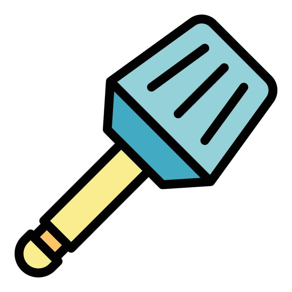 Food spatula icon vector flat