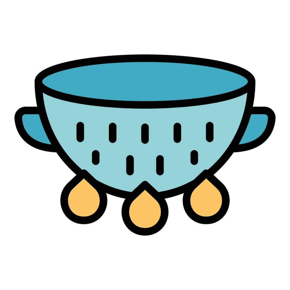 New colander tool icon vector flat