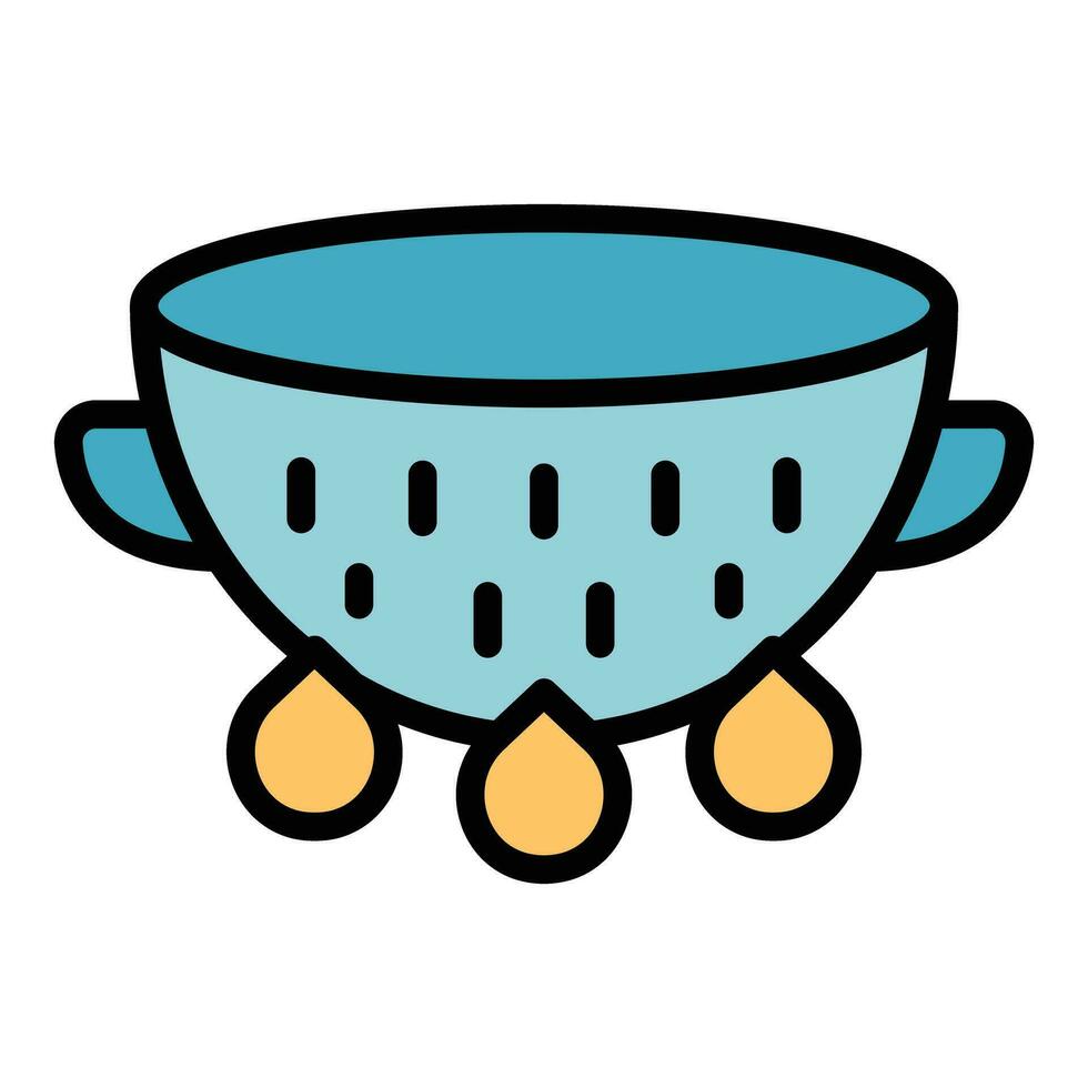 New colander tool icon vector flat