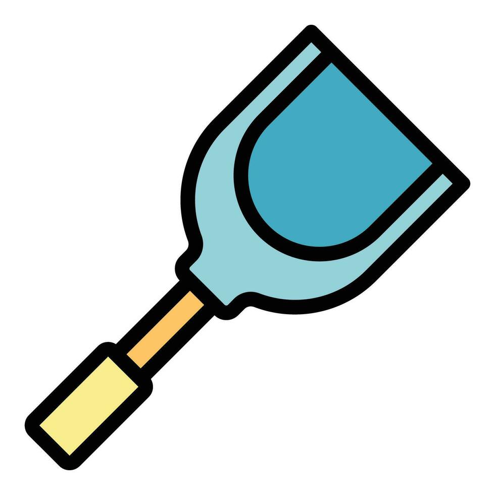 Apron spatula icon vector flat