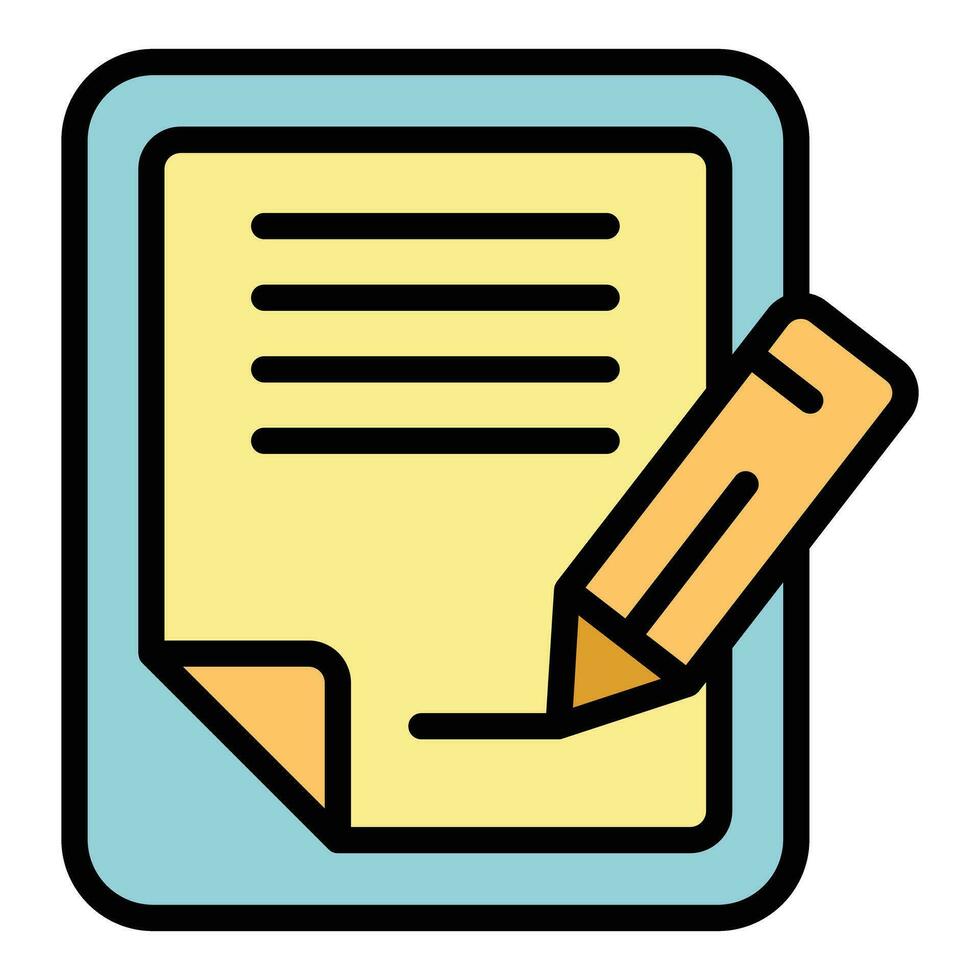 Collateral signing icon vector flat