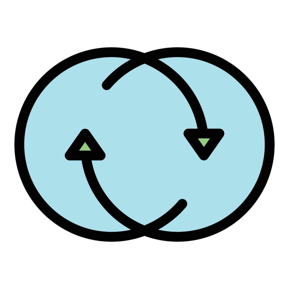 Hour duration icon vector flat