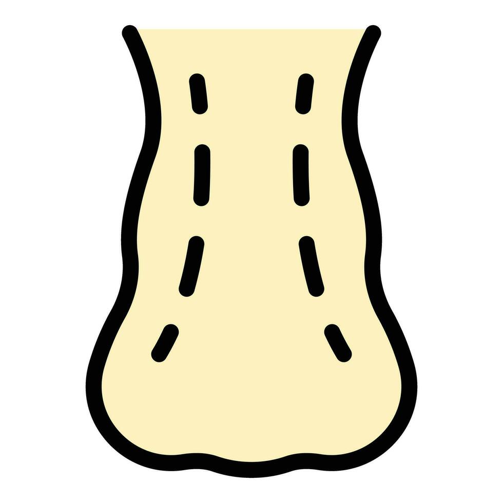 cuerpo rinoplastia icono vector plano